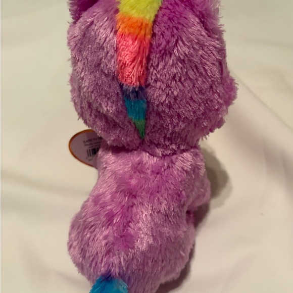 Ty Beanie Boo Rosette Pink Unicorn Plush 6" Sparkle Eyes Retired - Picture 6 of 9